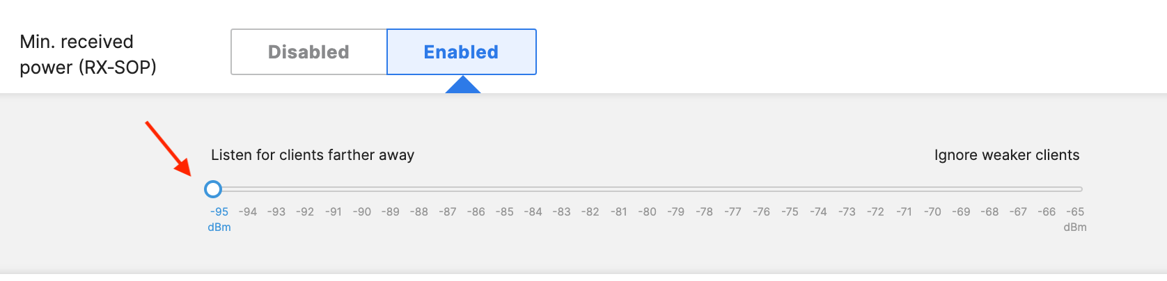 meraki rx-sop default